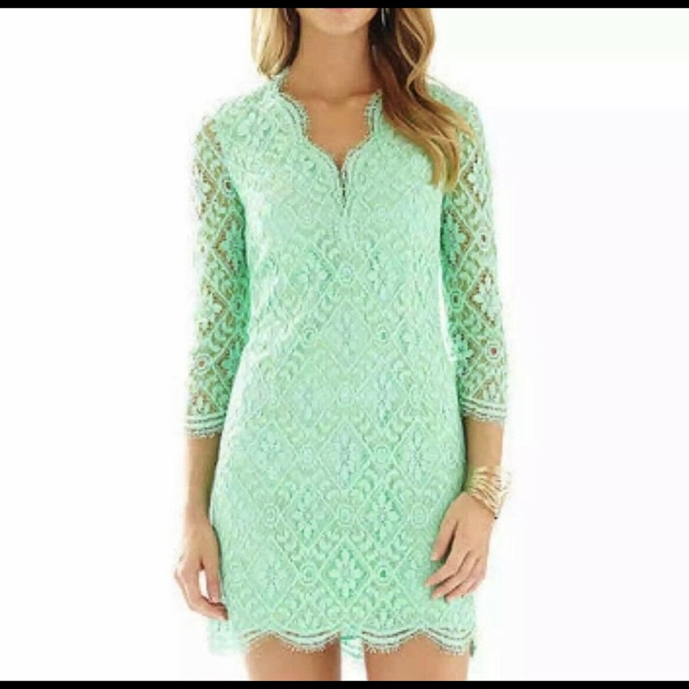 Green Lace Lilly Dress